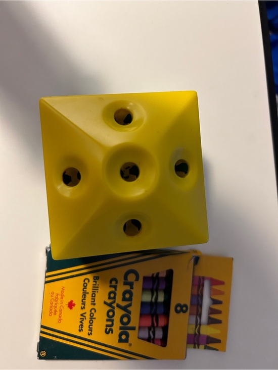 Crayola Other - Crayola Crayons sharper with Yellow Multi-Hole Holder